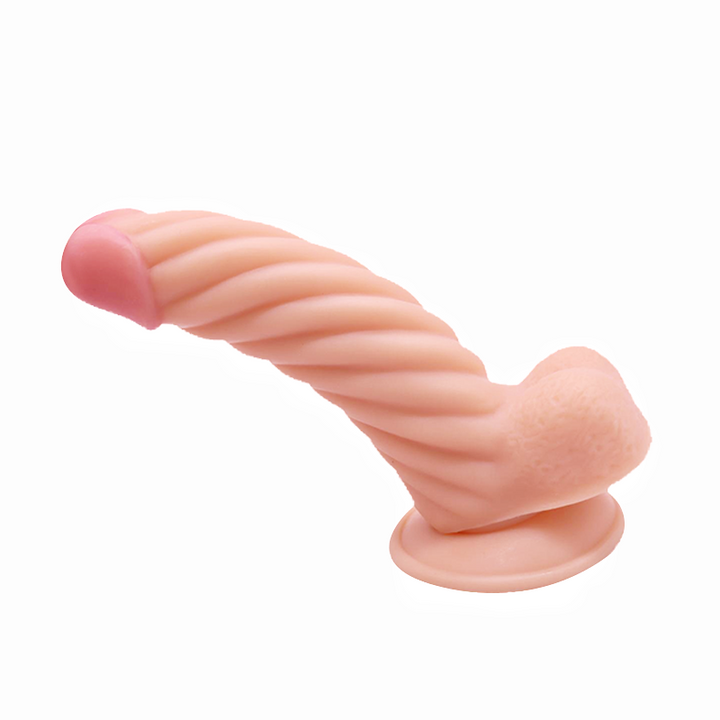 22cm Dildo no Vibrator Sex Toy Saugnapf Penis Anal PVC 3D Adern Hoden gewellt