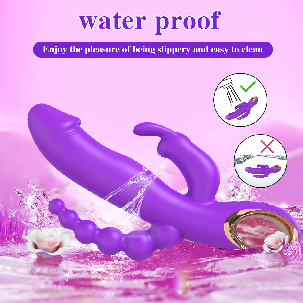 Lila wasserdichter Vibrator auf Eis