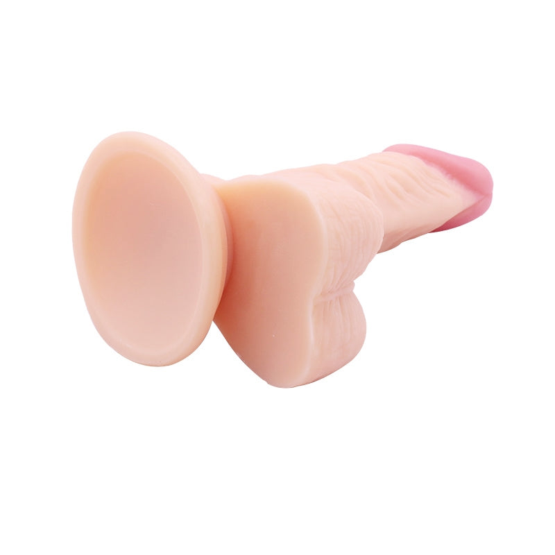 185mm Dildo no Vibrator Sex Toy Saugnapf Penis Anal PVC 3D Adern Hoden