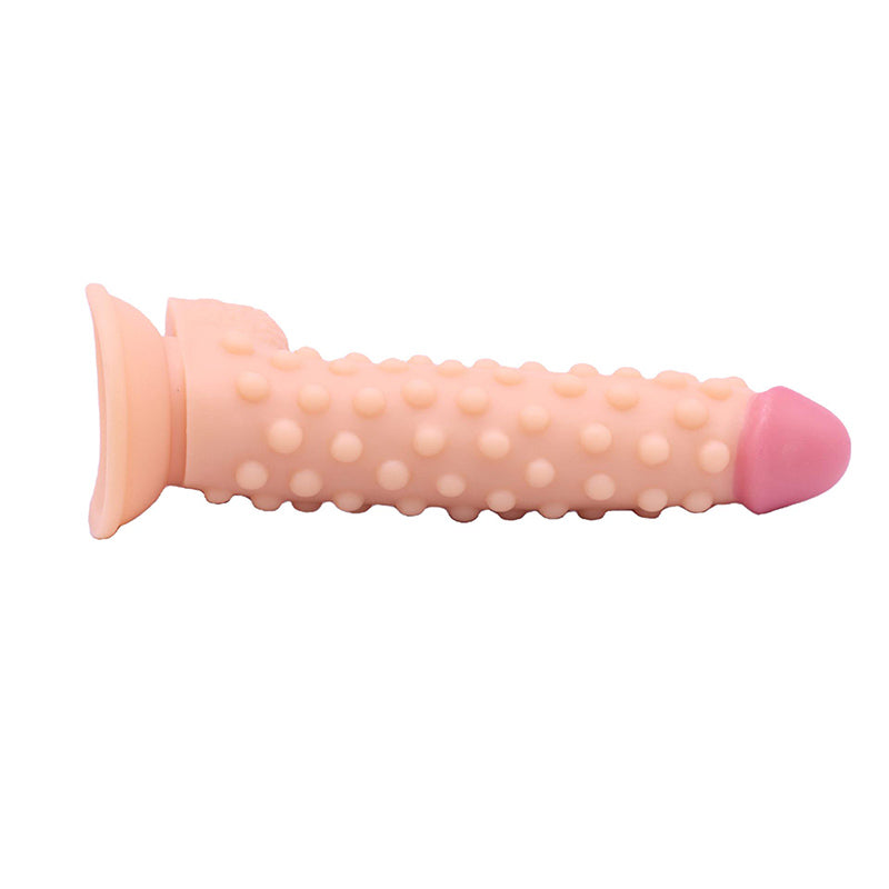 marielove realistischer 24cm Saugnapfdildo mit Hoden und Noppen