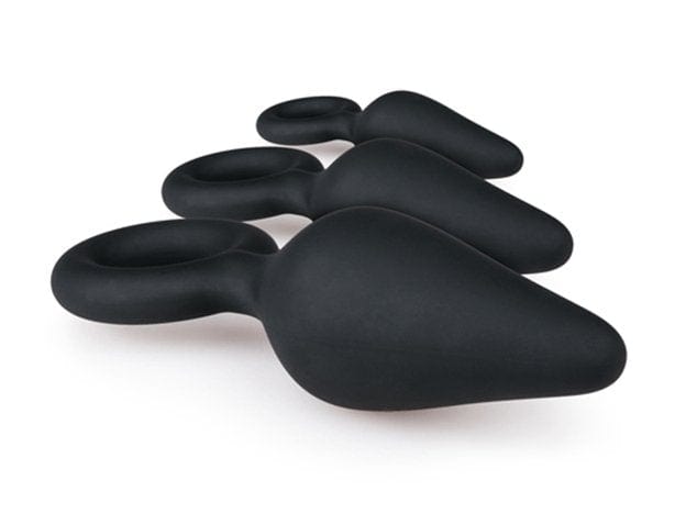 Easytoys Analplugs Default Easytoys Analplug Schwarze Buttplugs mit Rückholring - Set diskret bestellen bei marielove