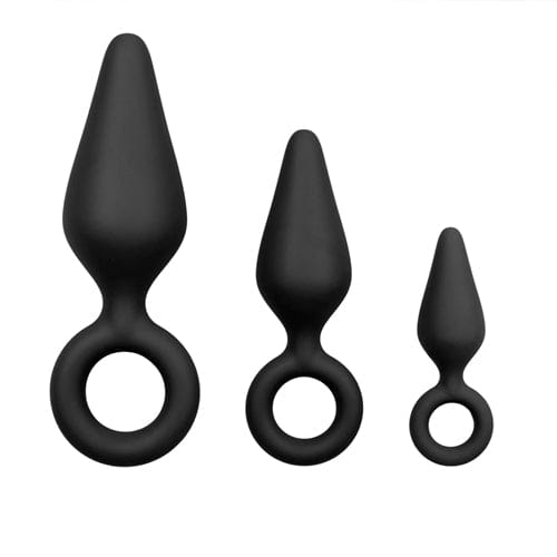 Easytoys Analplugs Default Easytoys Analplug Schwarze Buttplugs mit Rückholring - Set diskret bestellen bei marielove