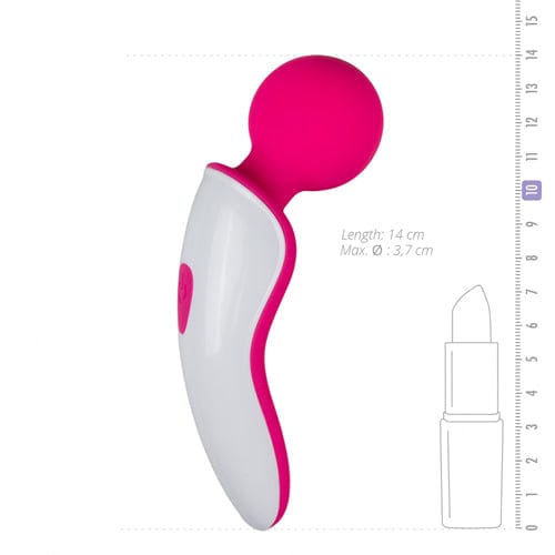 Easytoys Magic Wand Easytoys Magic Wand Vibrator Mini-Wand-Massagegerät - Rosa/Weiß diskret bestellen bei marielove