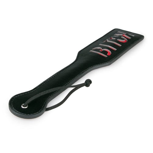 Easytoys Peitschen und Paddles Default Easytoys Bondage Paddle Schwarze Lederklatsche - Bitch diskret bestellen bei marielove