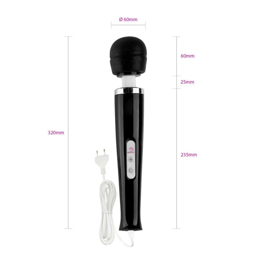 marielove Magic Wand marielove Magic Wand Vibrator Magic Wand Netz Schwarz diskret bestellen bei marielove