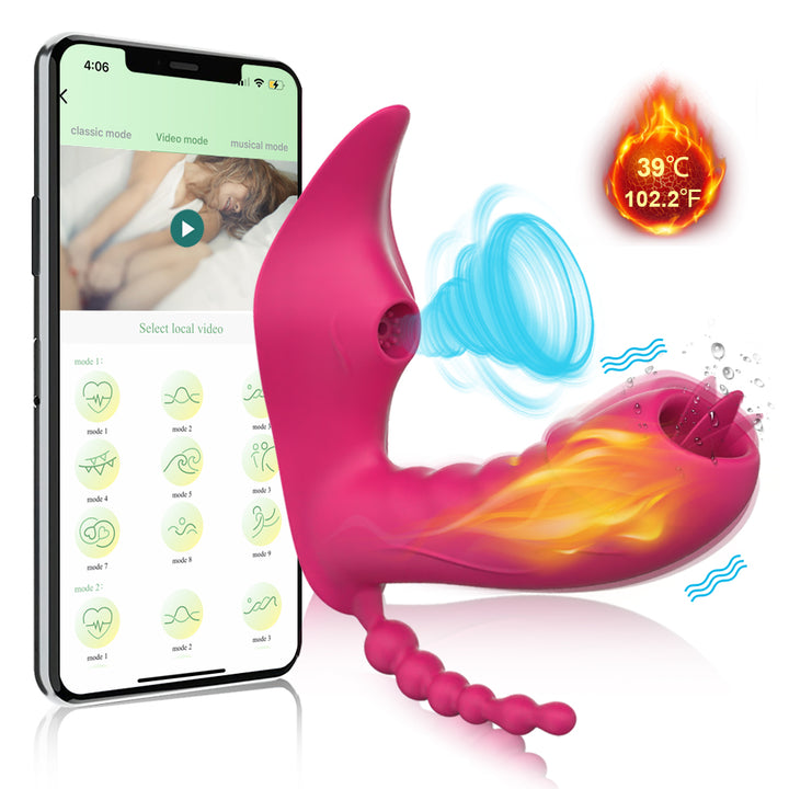 Rosa Sexspielzeug und Smartphone-App