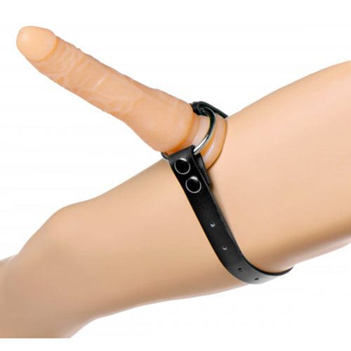 Strict Leather Strap Ons Default Strict Leather Strapon Gurt für Dildo am Oberschenkel diskret bestellen bei marielove