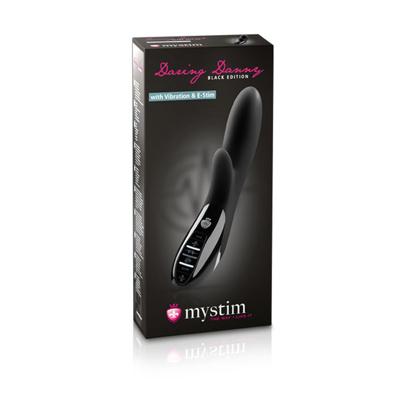 Verpackung eines schwarzen Vibrators