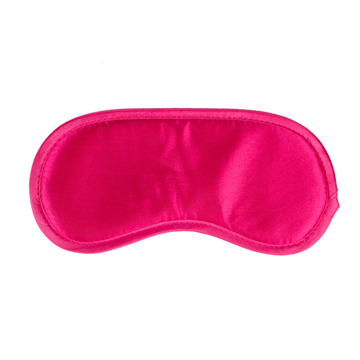 Pinkfarbene Augenmaske aus Satin